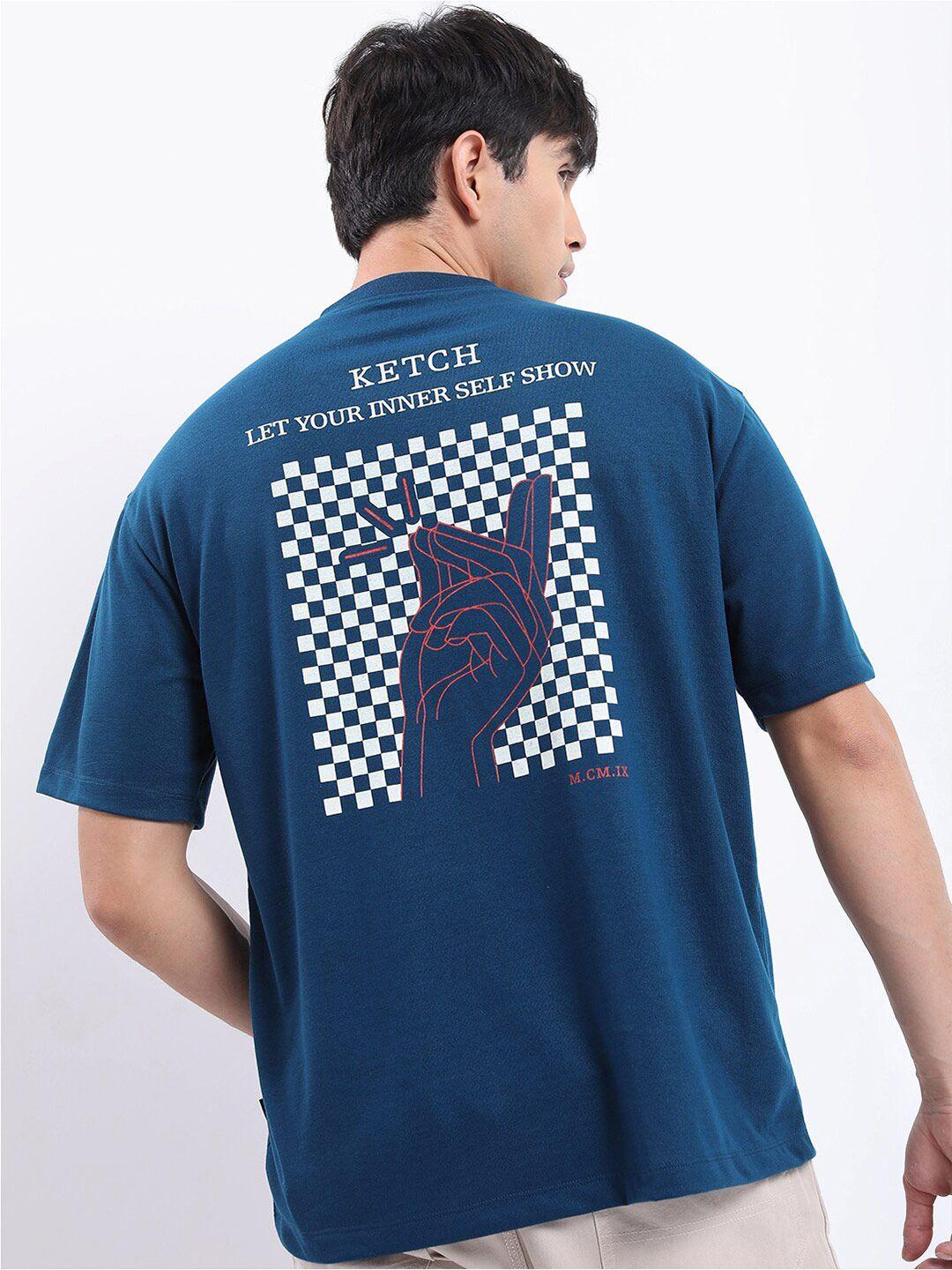 ketch graphic printed oversized t-shirt