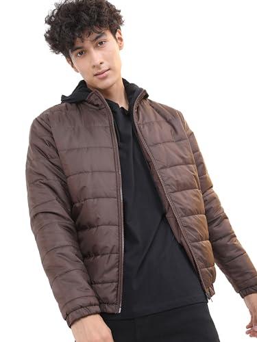 ketch men's puffer jacket (khjk000004_coffee brown