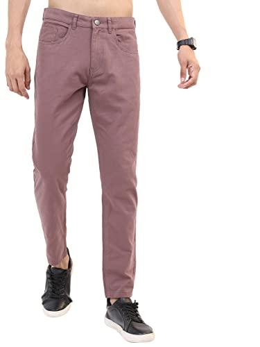 ketch men's slim casual pants (khtr000092_rose taupe