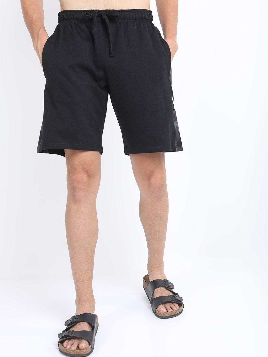 ketch men black slim fit shorts