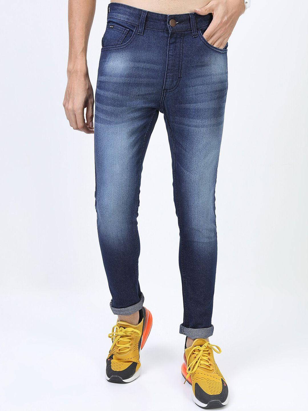 ketch men blue skinny fit light fade stretchable jeans