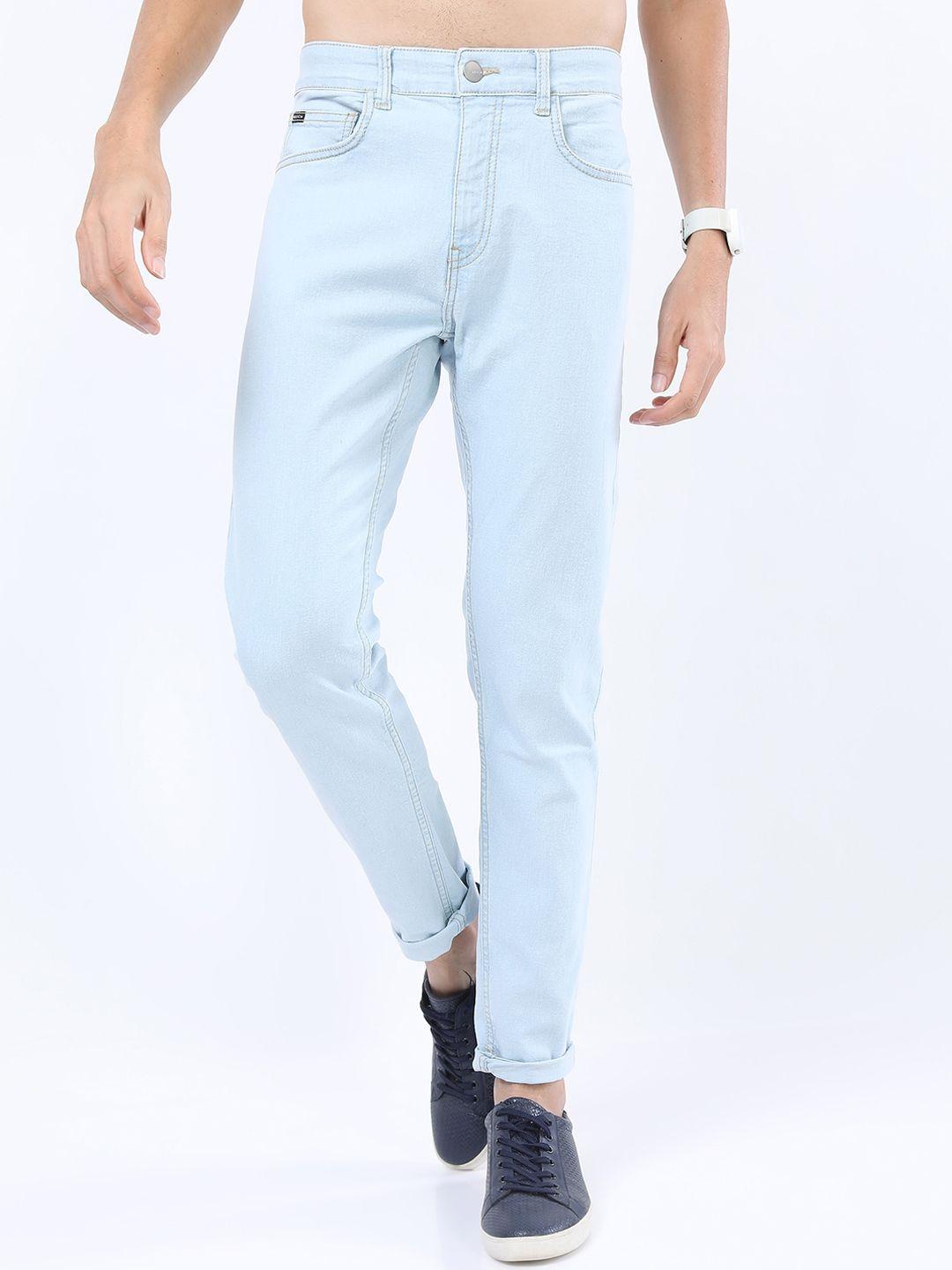 ketch men blue tapered fit stretchable jeans