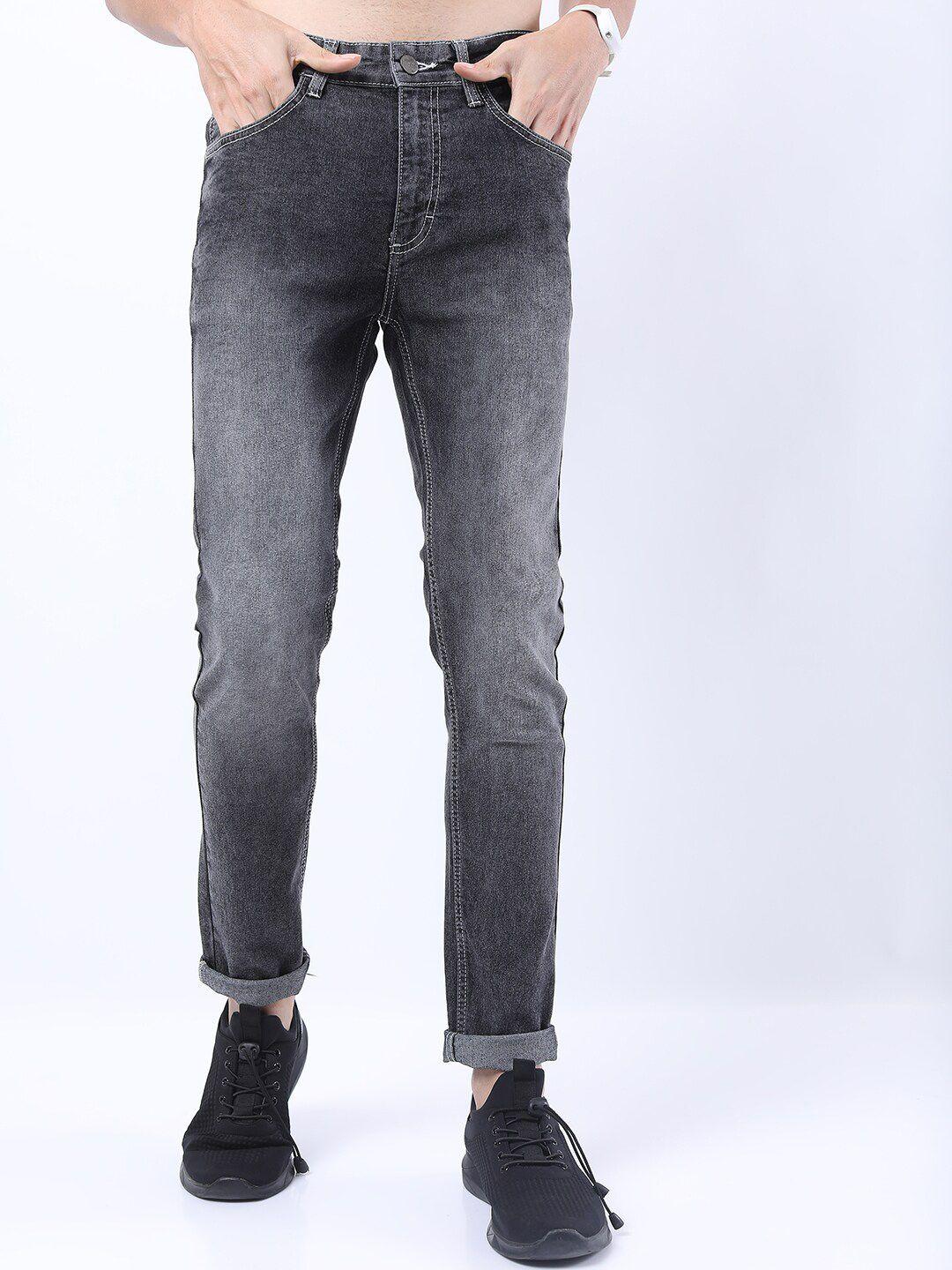 ketch men grey skinny fit stretchable jeans