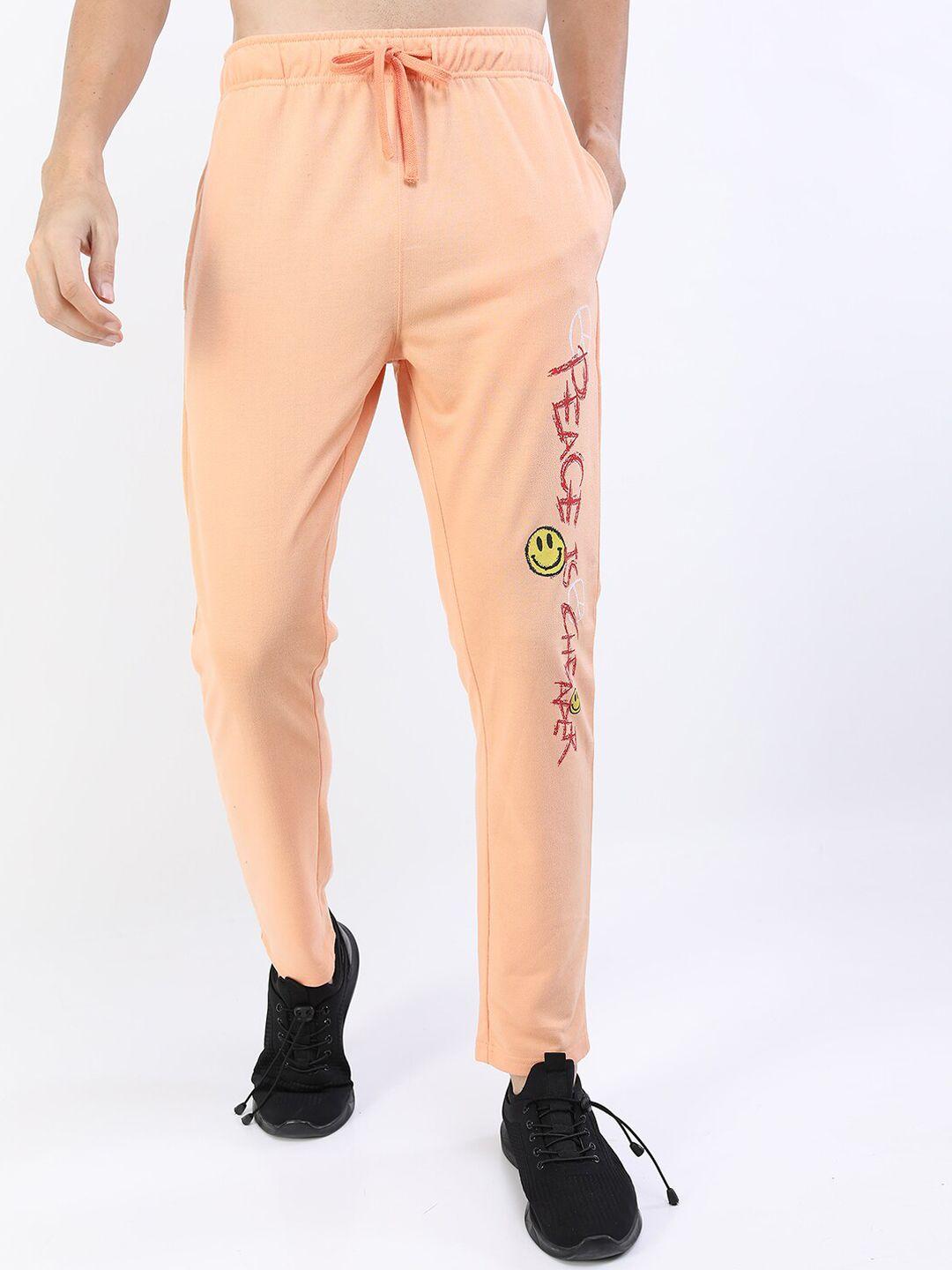 ketch men regular fit solid track pants