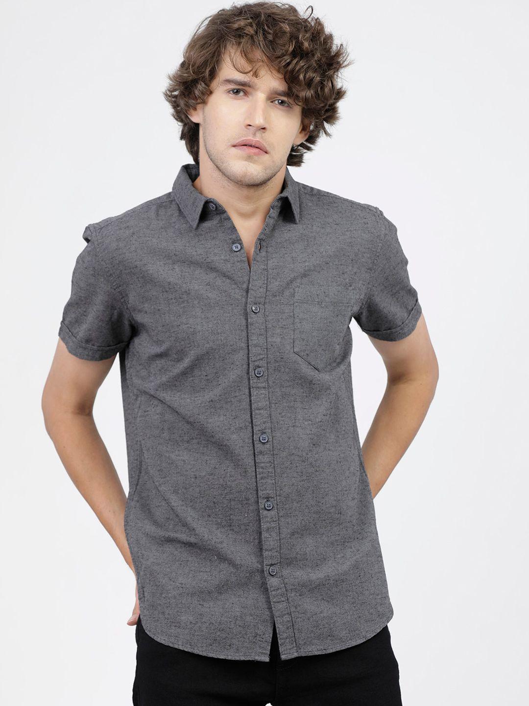 ketch men slim fit casual shirt