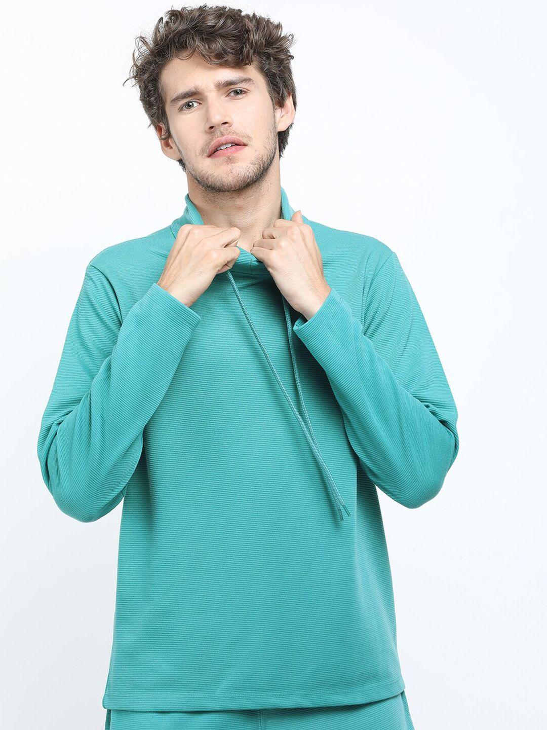 ketch men teal henley neck t-shirt