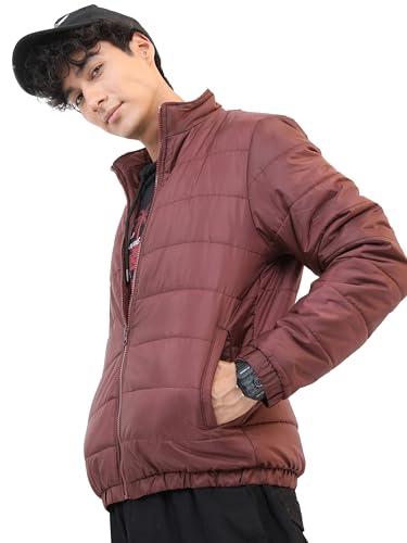 ketch mens full sleeve regular fit jacket khjk000013 red l