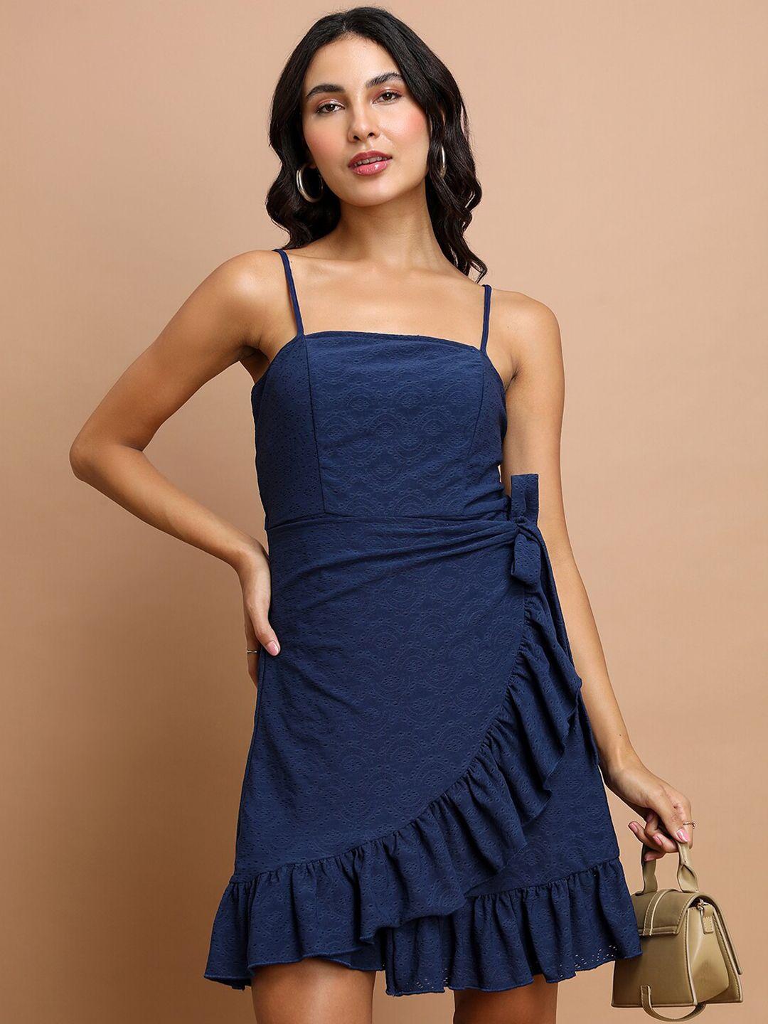 ketch navy blue sheath dress