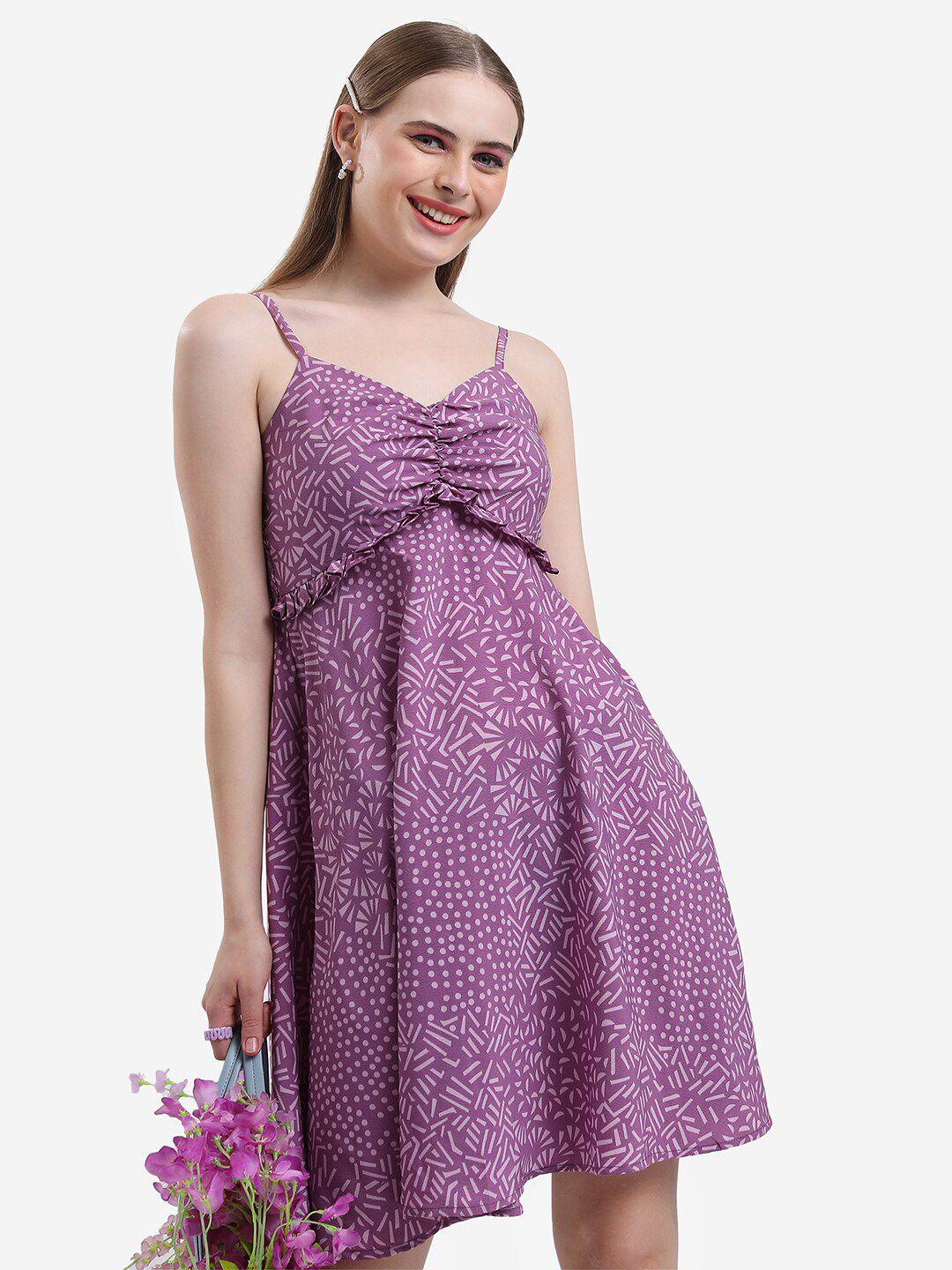ketch polka dot print fit & flare dress