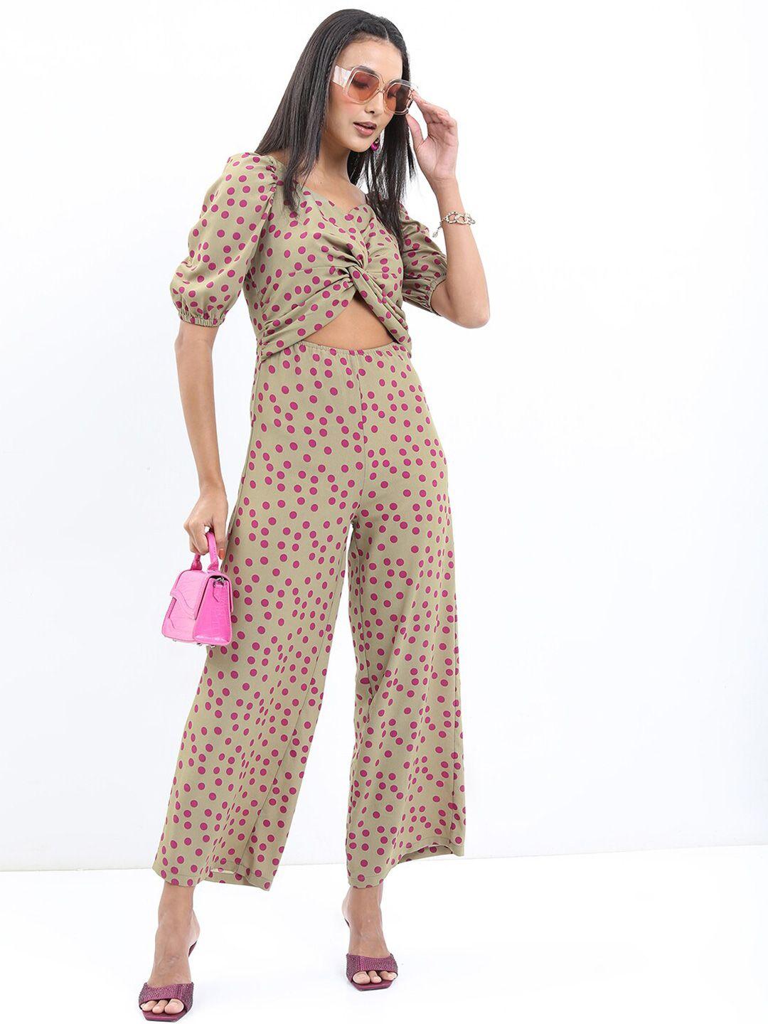 ketch printed sweetheart neck basic jumpsuit