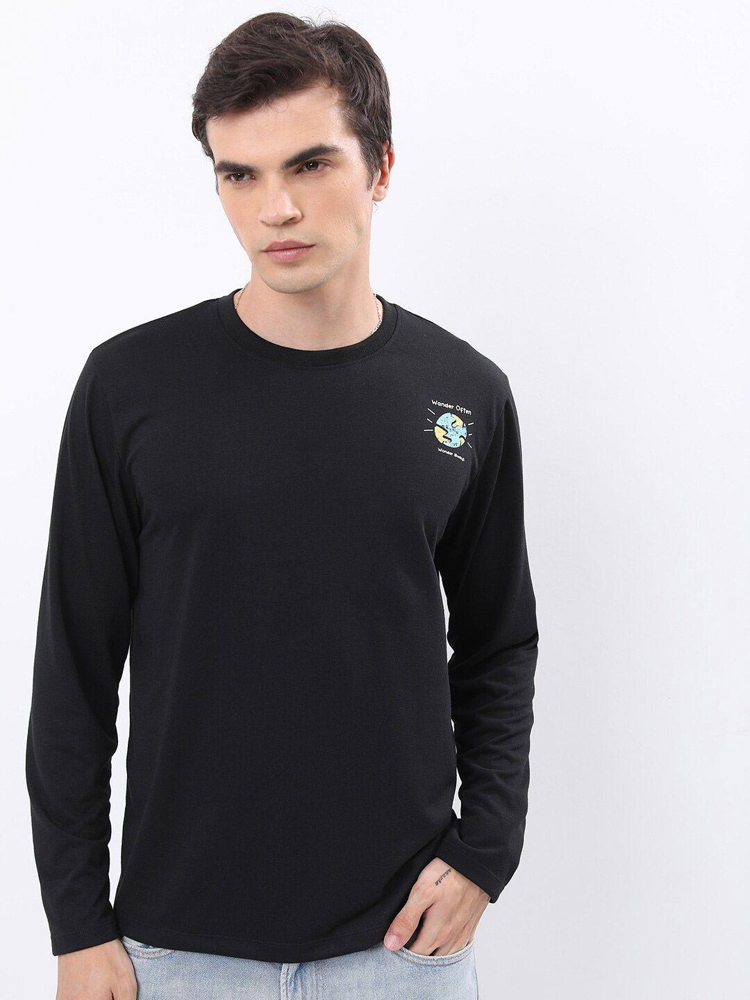 ketch round neck long sleeves relaxed fit t-shirt