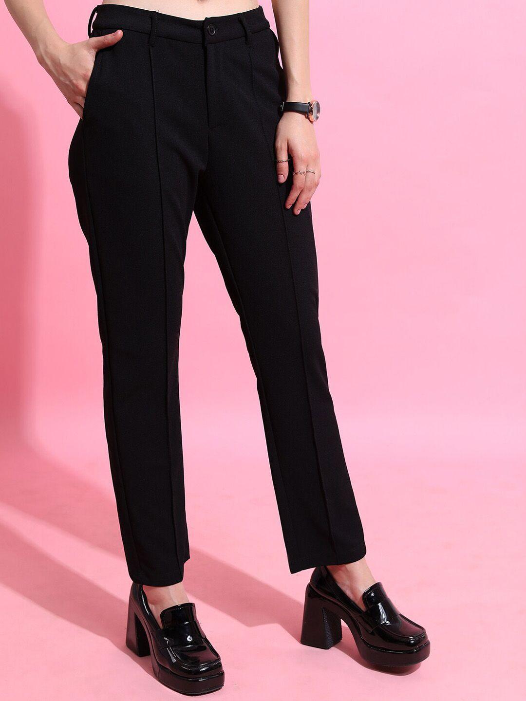 ketch women high-rise plain trousers