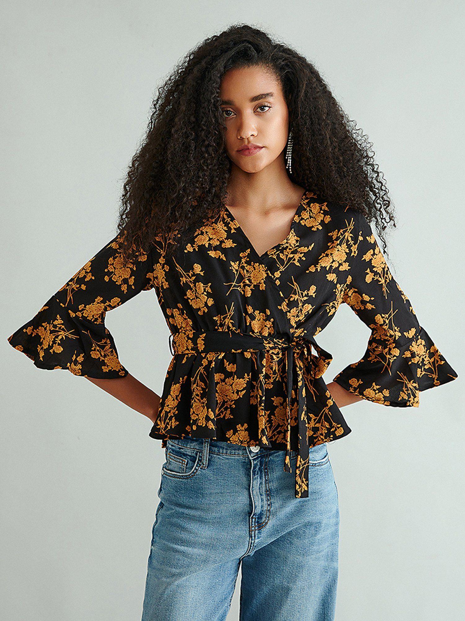 kethy floral printed top