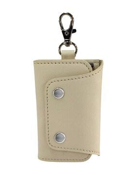 key pouch with snap-button closure