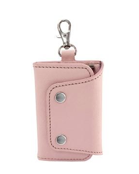 key pouch with snap-button closure