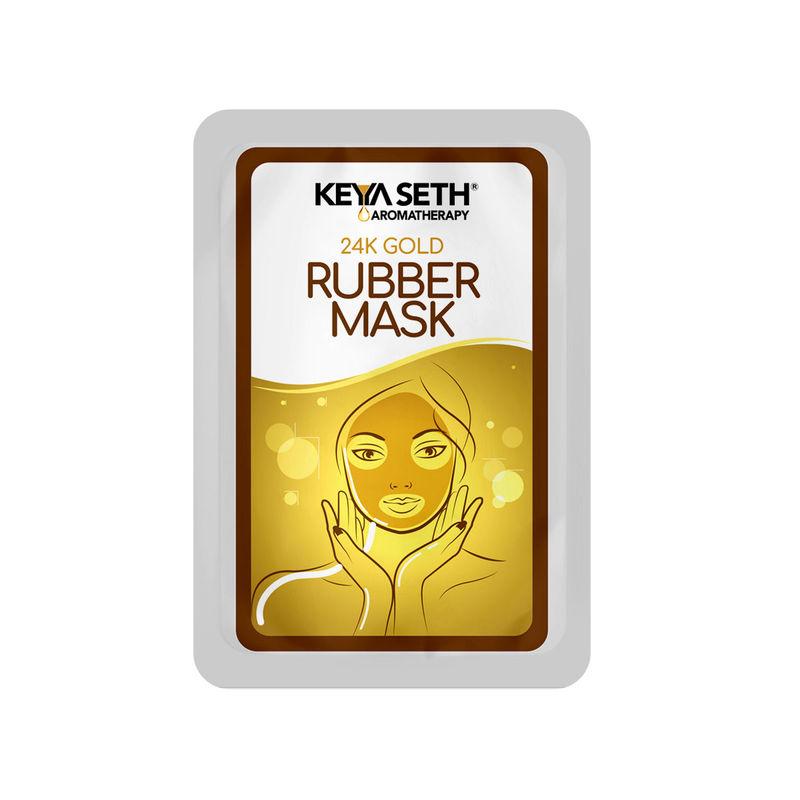 keya seth aromatherapy, 24k gold rubber facial mask for brightening & whitening