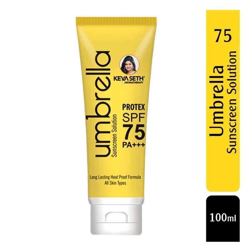 keya seth aromatherapy umbrella sunscreen solution spf 75 & pa+++