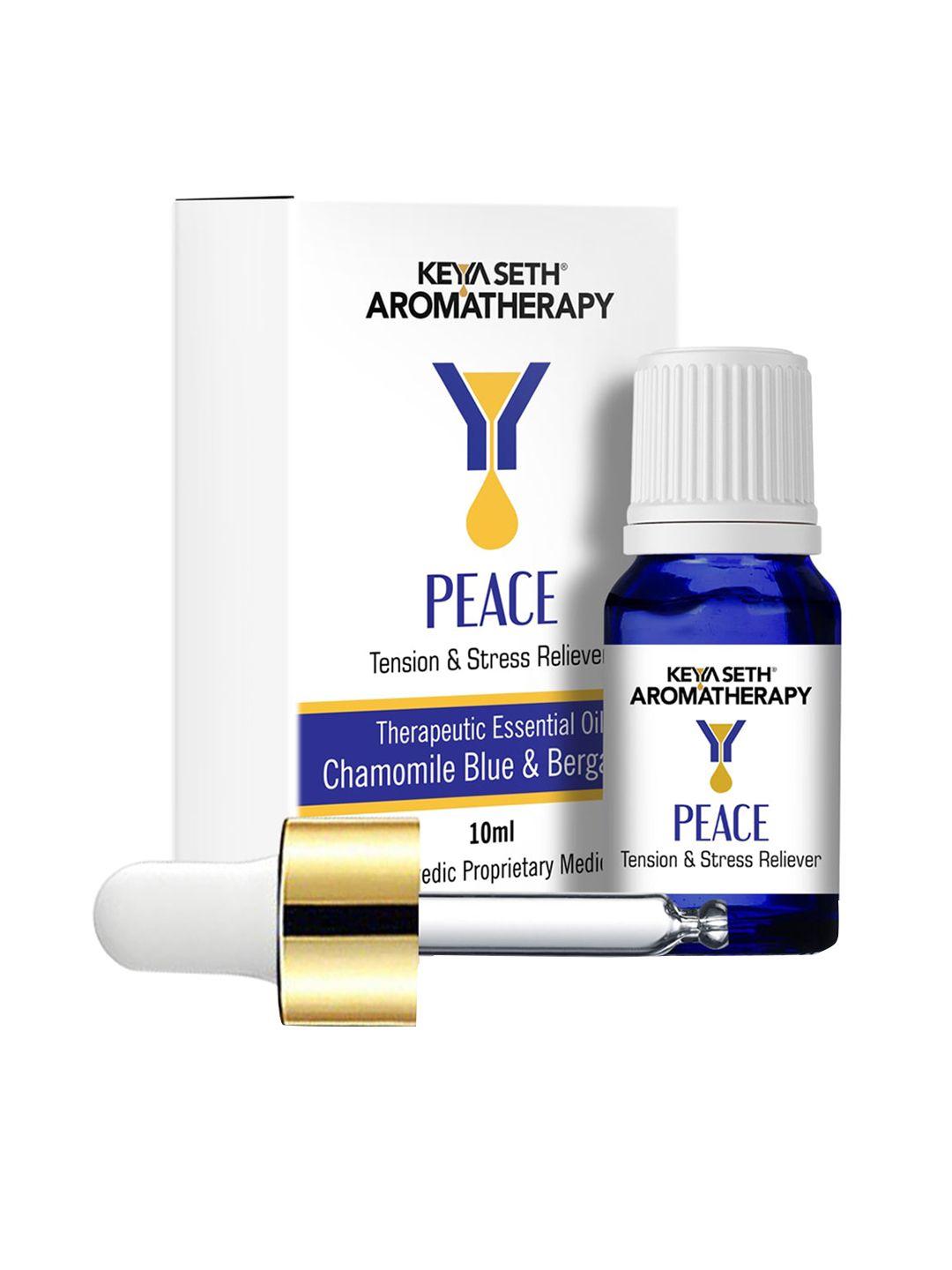 keya seth peace tension & stress reliever chamomile blue therapeutic essential oil - 10 ml
