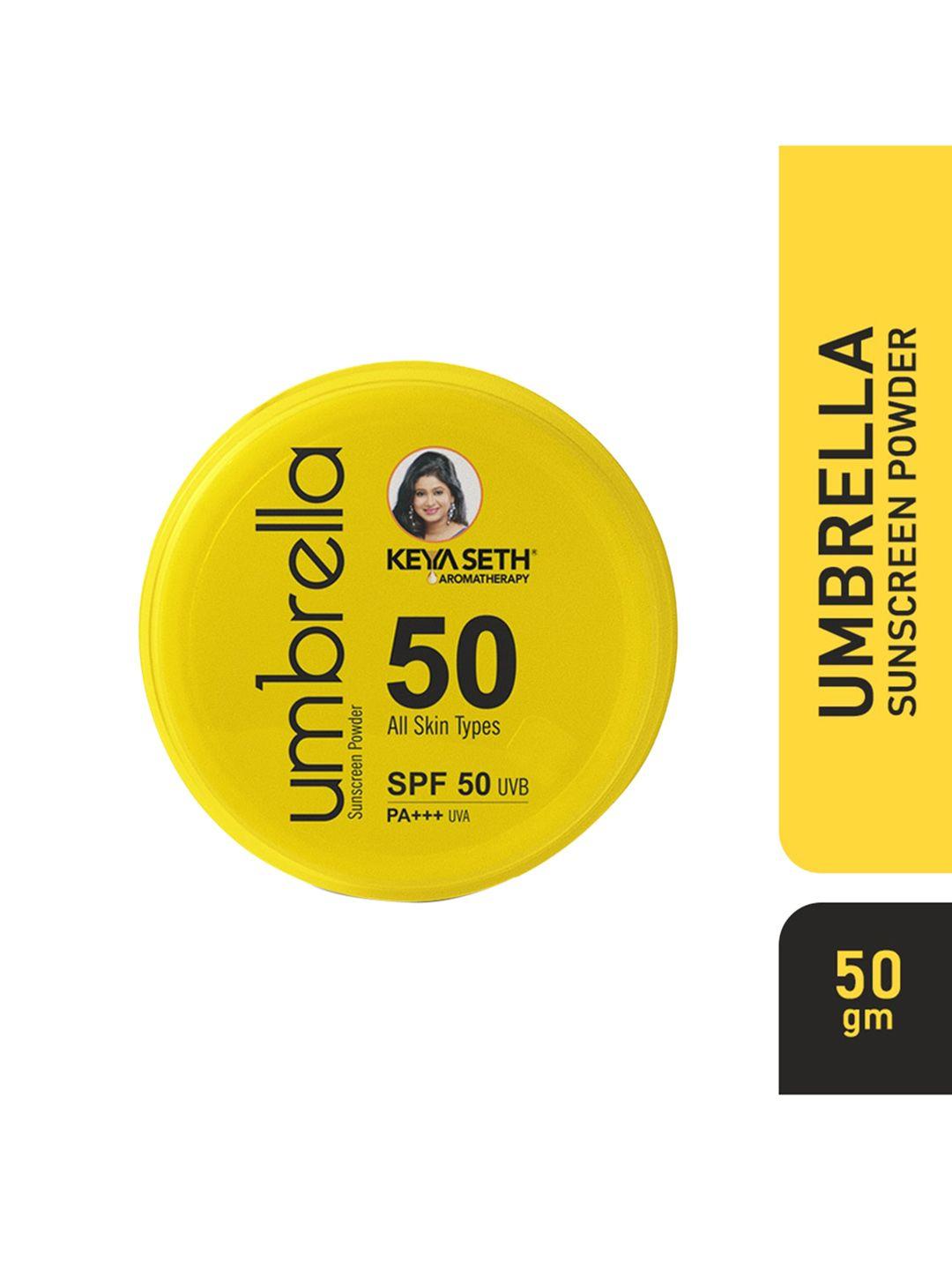 keya seth umbrella sunscreen powder with spf 50 for all skin types - 50 g