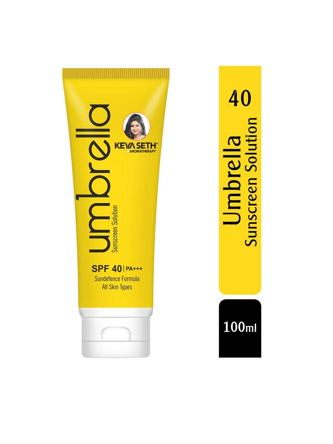 keya seth umbrella sunscreen solution for all skin types with spf 40 - 100 ml