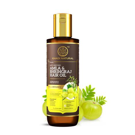 khadi natural -amla & bhringraj hair oil 200 ml