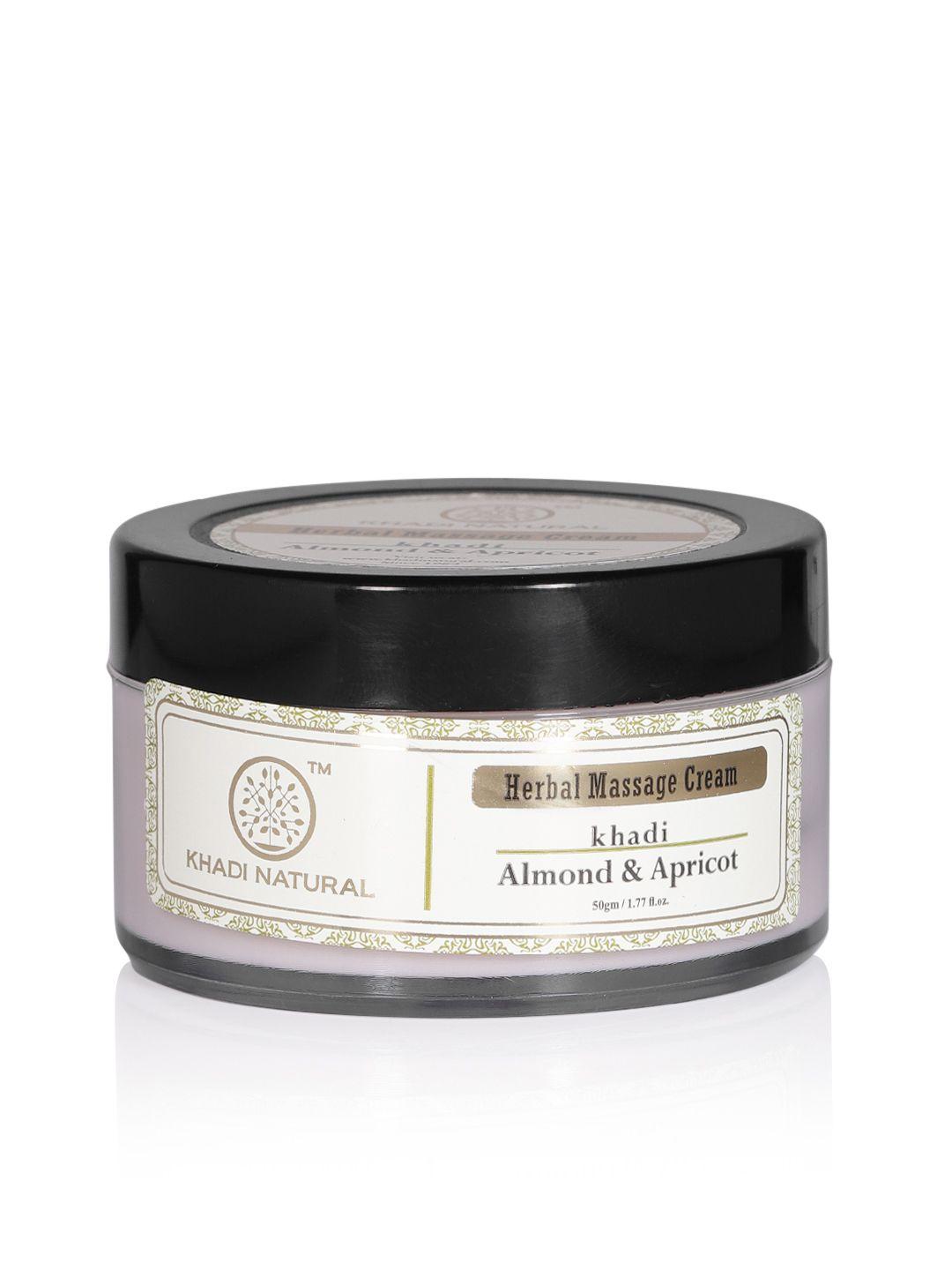 khadi natural almond & apricot sustainable massage cream 50 g