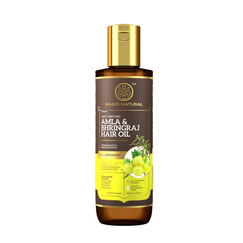 khadi natural amla & bhringraj hair oil