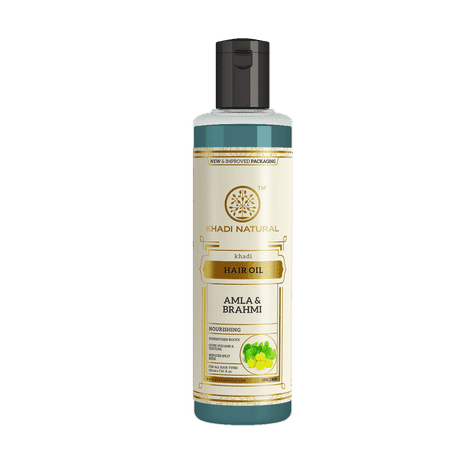 khadi natural ayurvedic amla & brahmi hair oil (210 ml)