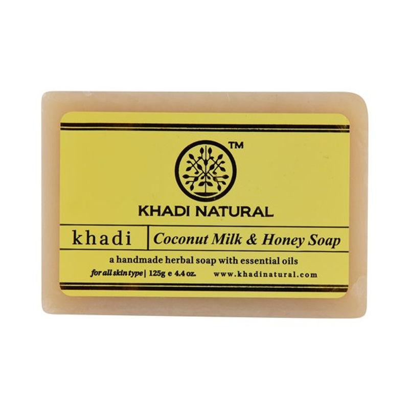 khadi natural ayurvedic coconut milk & honey soap
