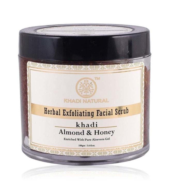 khadi natural herbal almond & honey gel facial scrub - 100 gm