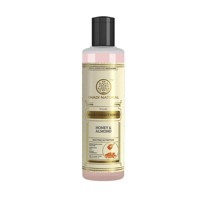 khadi natural honey & almond hair conditioner for hair fall rescue