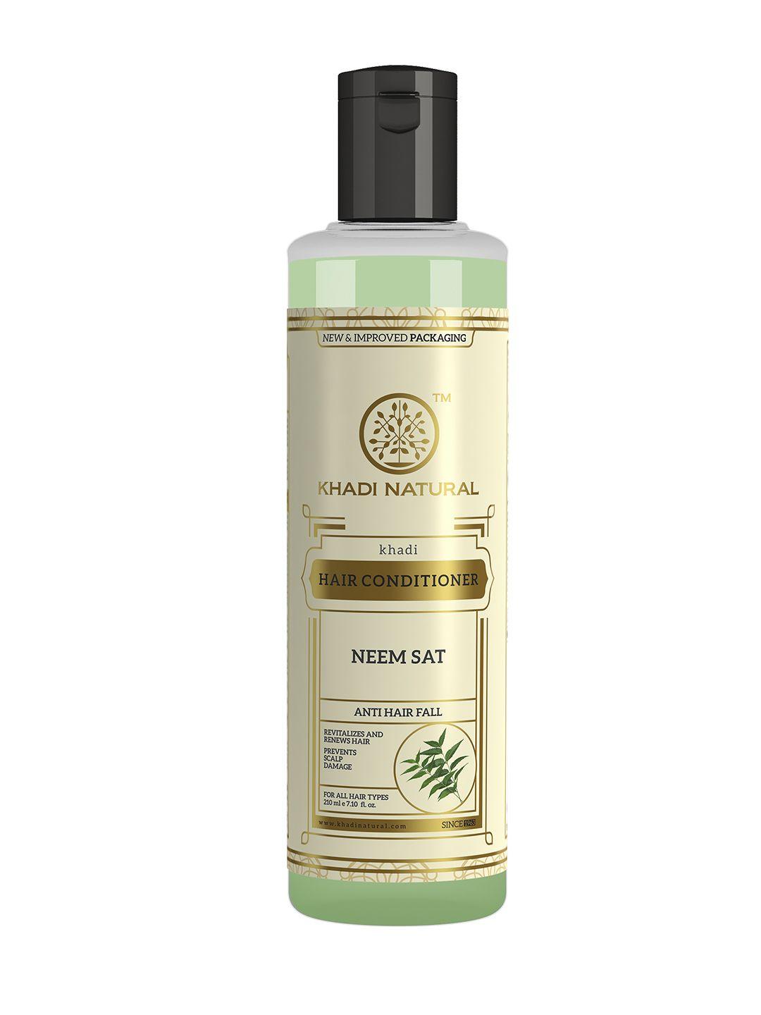 khadi natural neem sat hair conditioner for anti-hair fall - 210ml