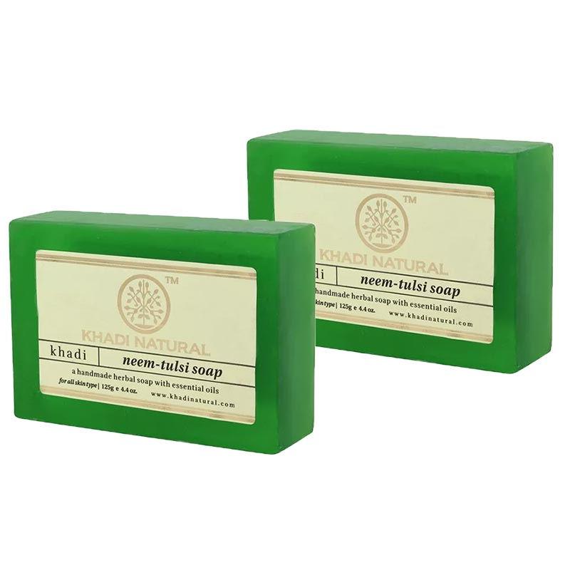 khadi natural neem-tulsi soap - pack of 2