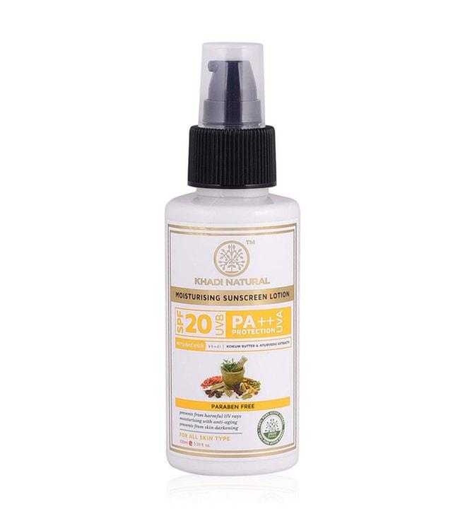 khadi natural spf 20 sunscreen moisturising lotion - 100 ml