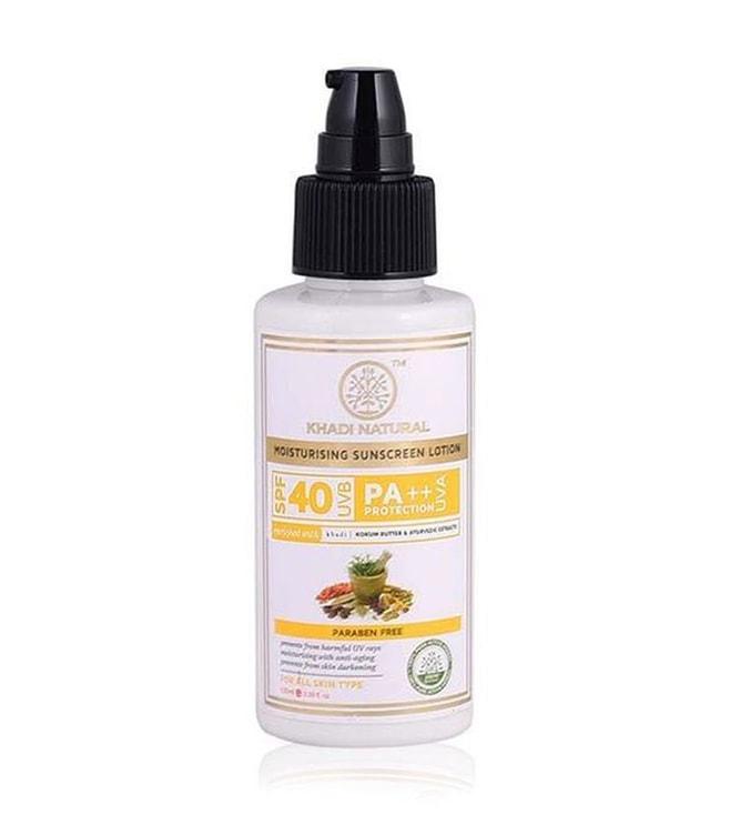 khadi natural spf 40 sunscreen moisturising lotion - 100 ml