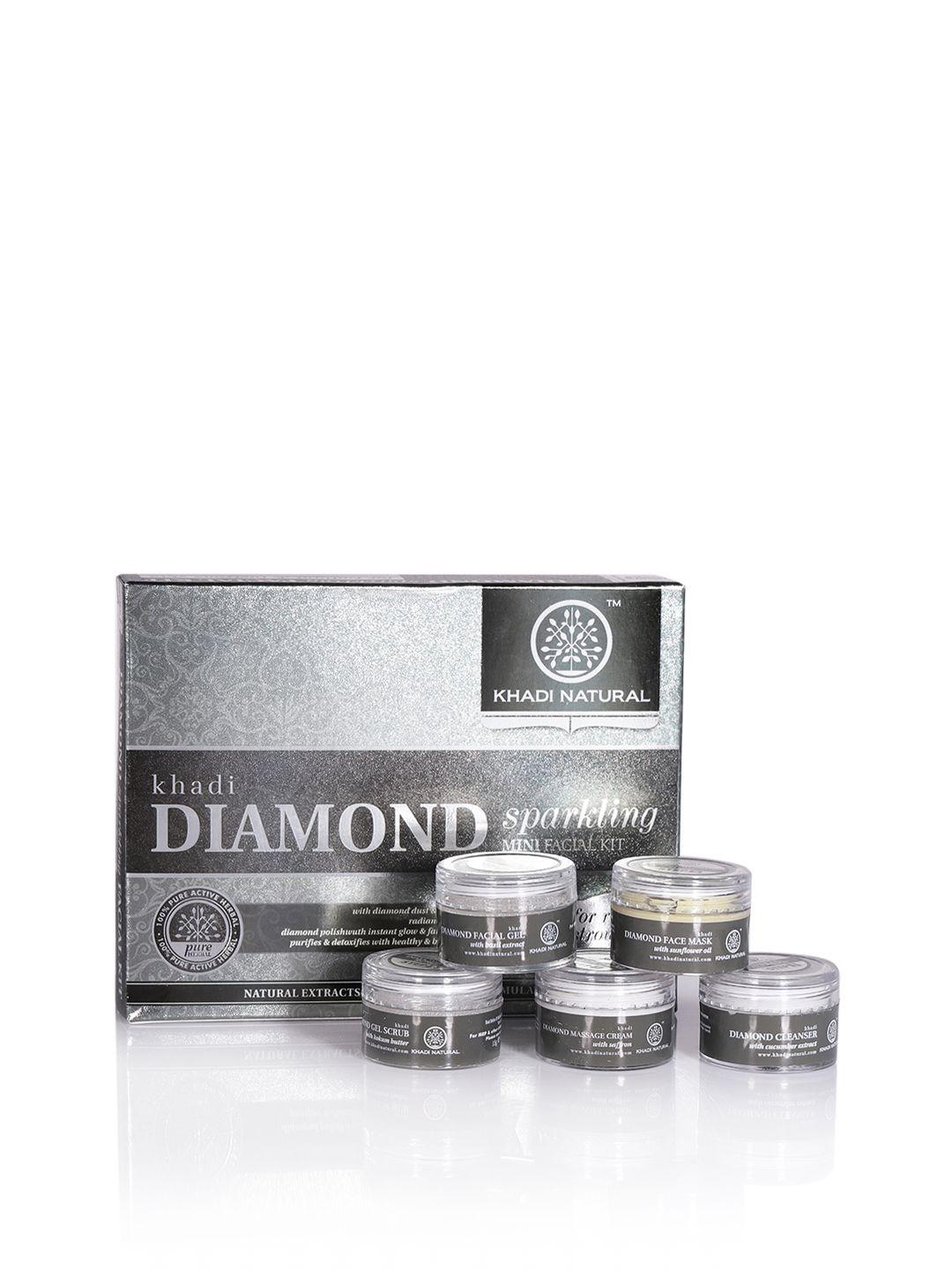 khadi natural sustainable diamond sparkling mini facial kit