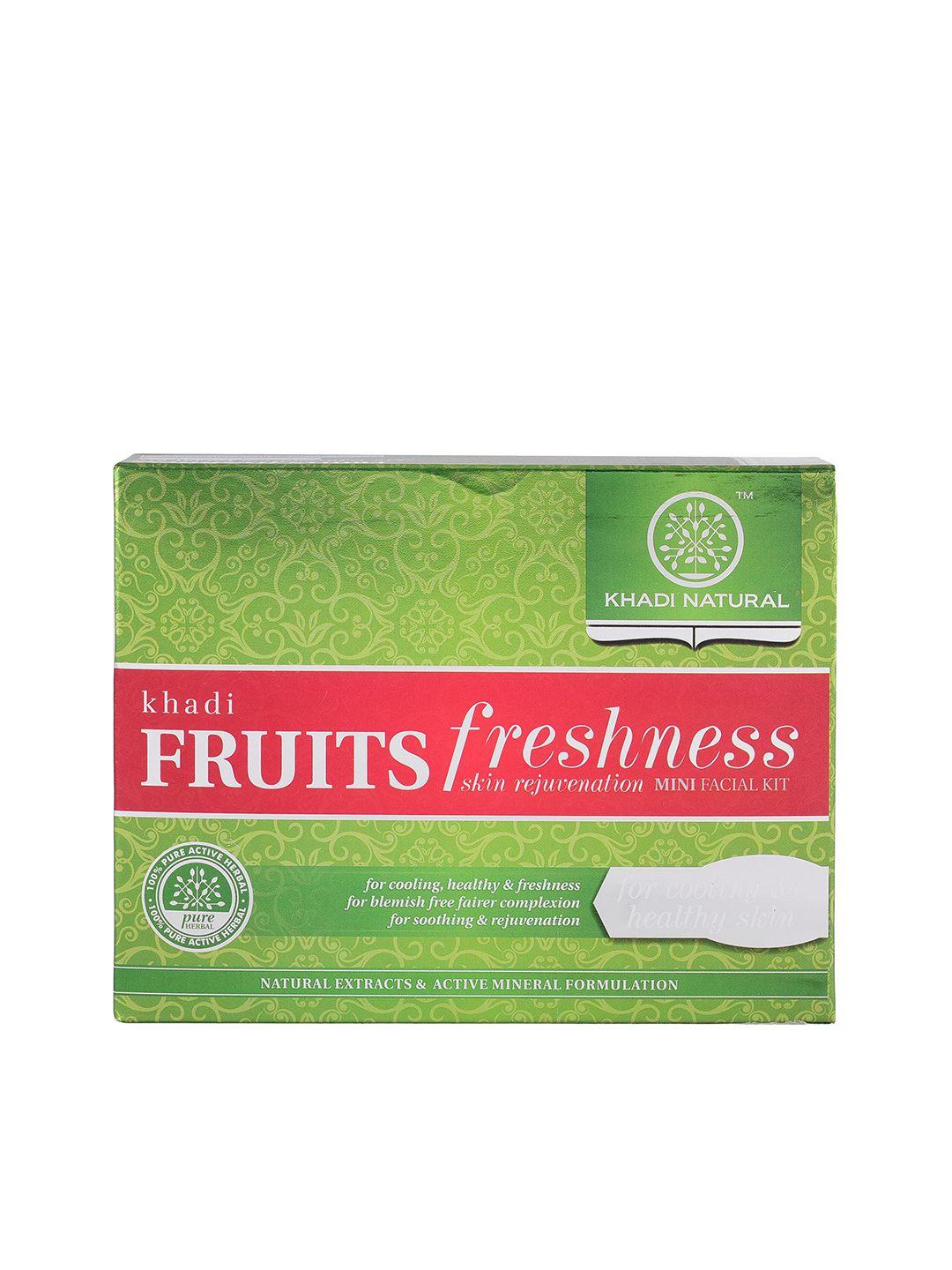 khadi natural sustainable fruits freshness skin rejuvenation mini facial kit