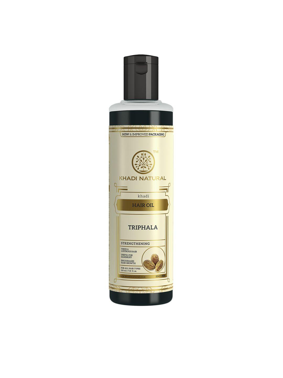 khadi natural sustainable unisex trifala herbal hair oil 210 ml