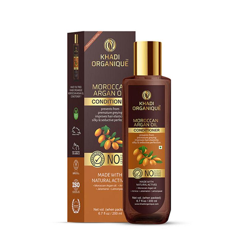 khadi organique argan oil hair conditioner for prevents from premature greying