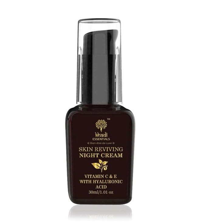 khadi essentials vitamin c & e skin reviving night cream - 30 ml