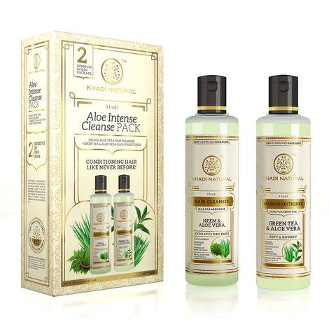 khadi natural aloe intense hair cleanse pack