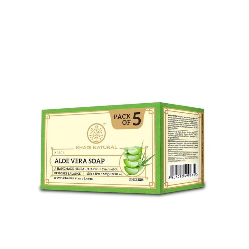 khadi natural aloe vera soap (pack of 5)