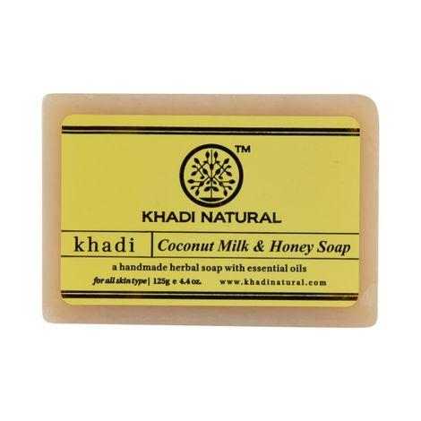 khadi natural ayurvedic coconut milk & honey soap (125 g)