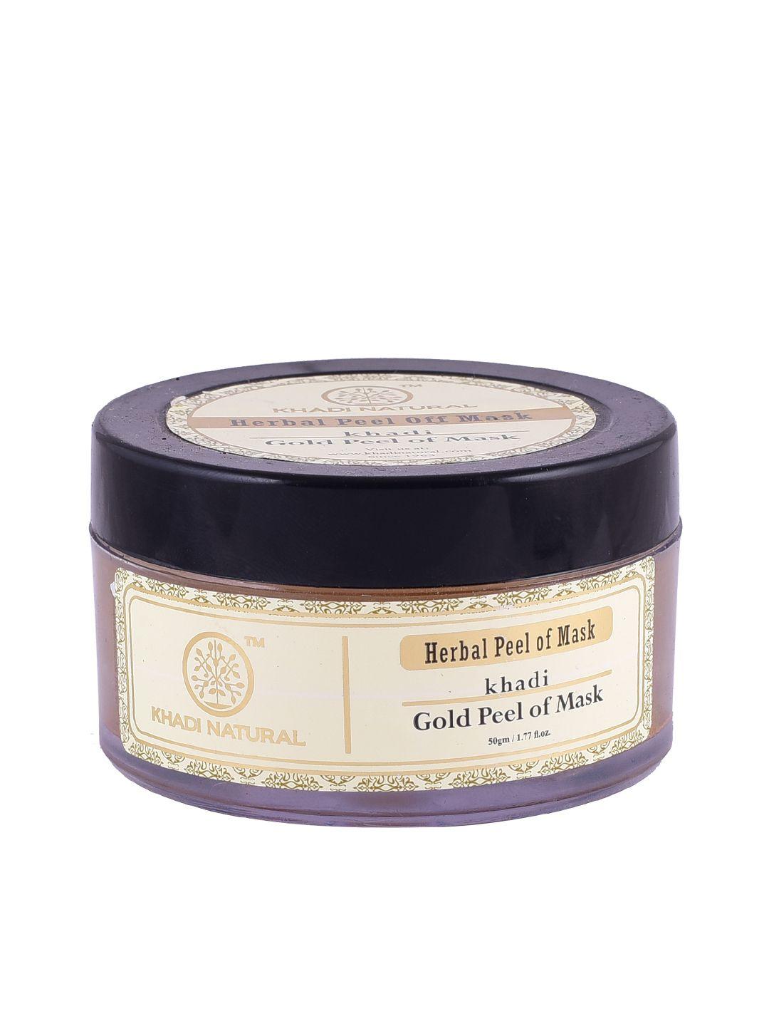 khadi natural ayurvedic gold sustainable peel off mask 50 g
