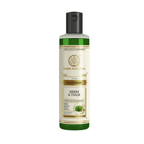 khadi natural ayurvedic neem &tulsi face wash (210 ml)