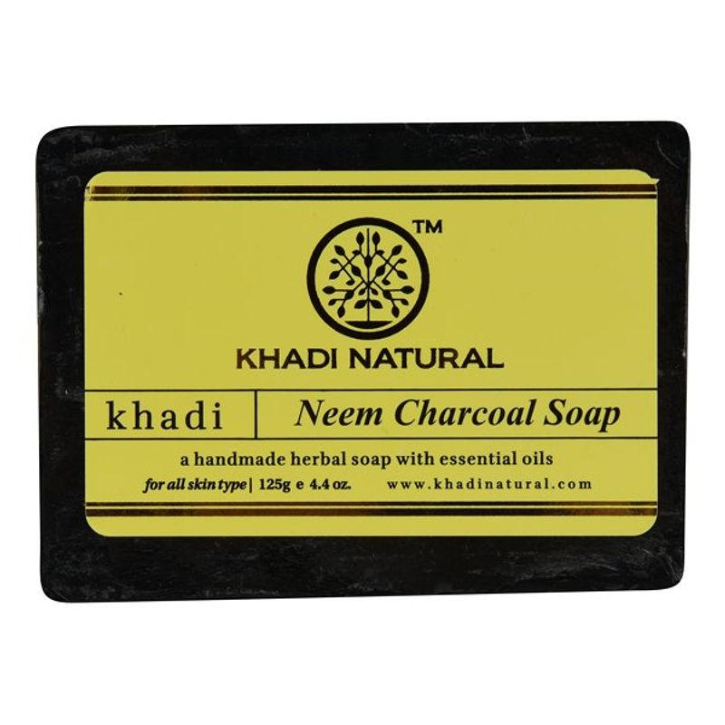 khadi natural ayurvedic neem charcoal soap