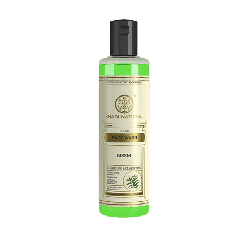 khadi natural ayurvedic neem face wash (210 ml)