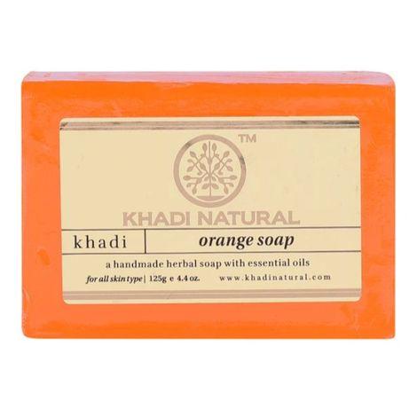 khadi natural ayurvedic orange soap (125 g)