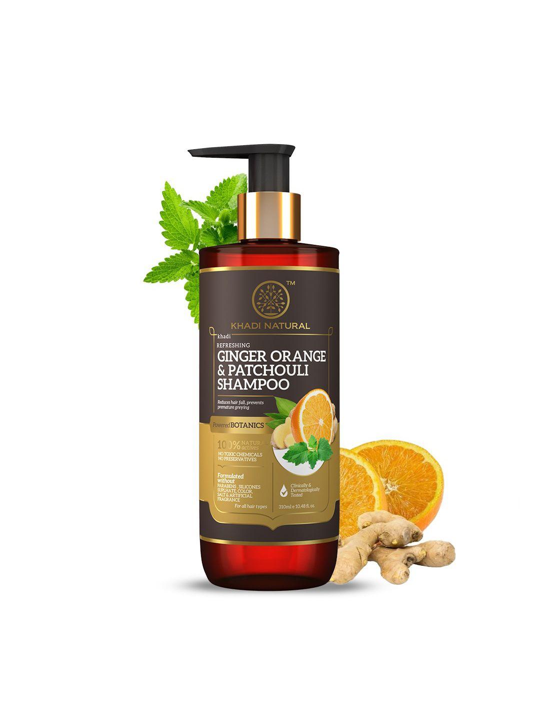 khadi natural ginger orange & patchouli shampoo - 310 ml