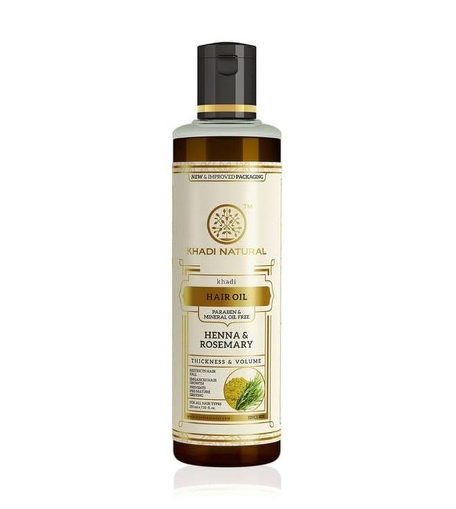 khadi natural henna & rosemary hair oil - 210 ml